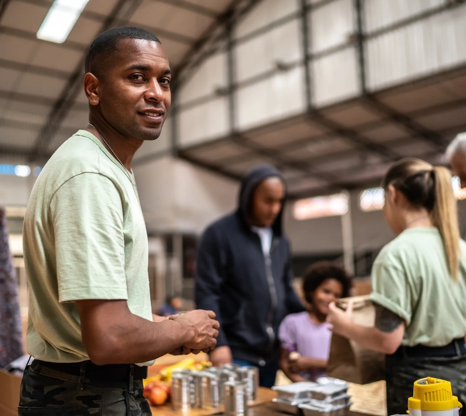 Churches community meal setting